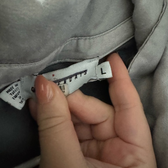 NWOT Free People Silky Samantha Patchwork Button Down - Picture 11 of 11